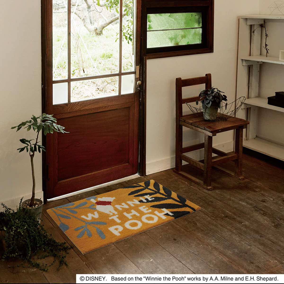 ディズニー プーさん マット プランツ イエロー 50×80cm DMP-4063