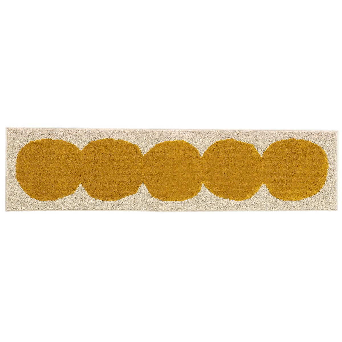 洗える キッチンマット オダンゴ イエロー 45×180cm