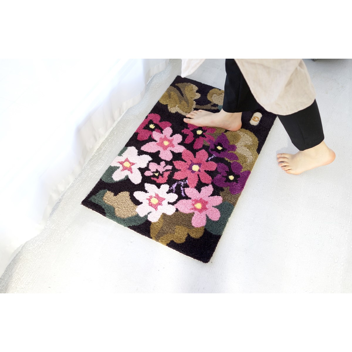 ミラ・ショーン マット MSアジサイ ピンク 50×80cm