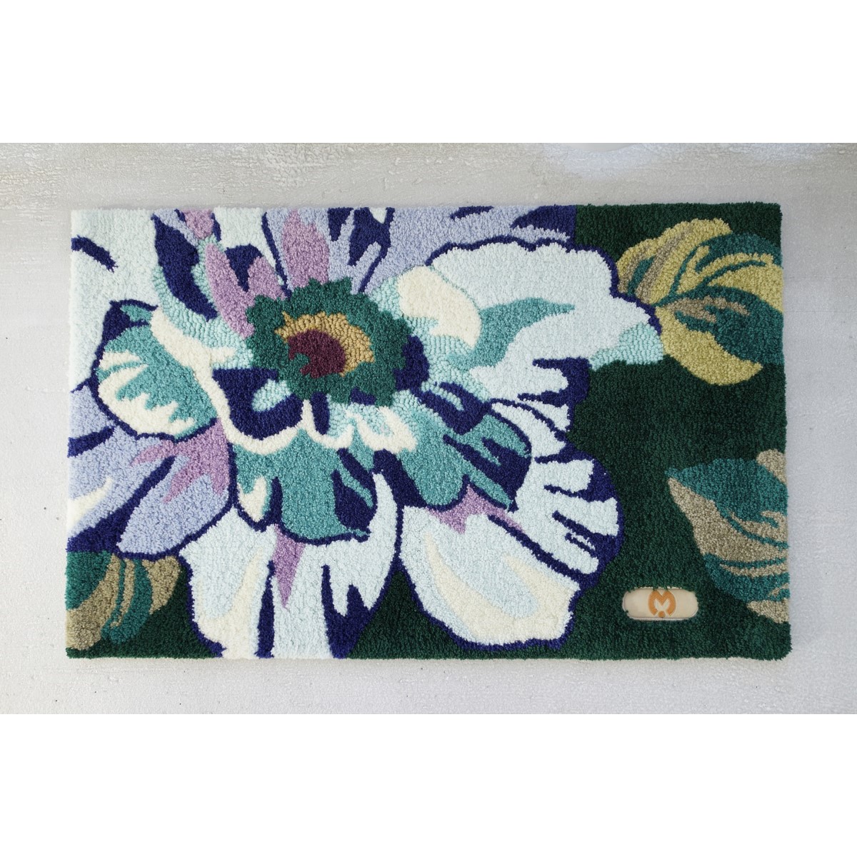 ミラ・ショーン マット MSローザ ダークグリーン 50×80cm