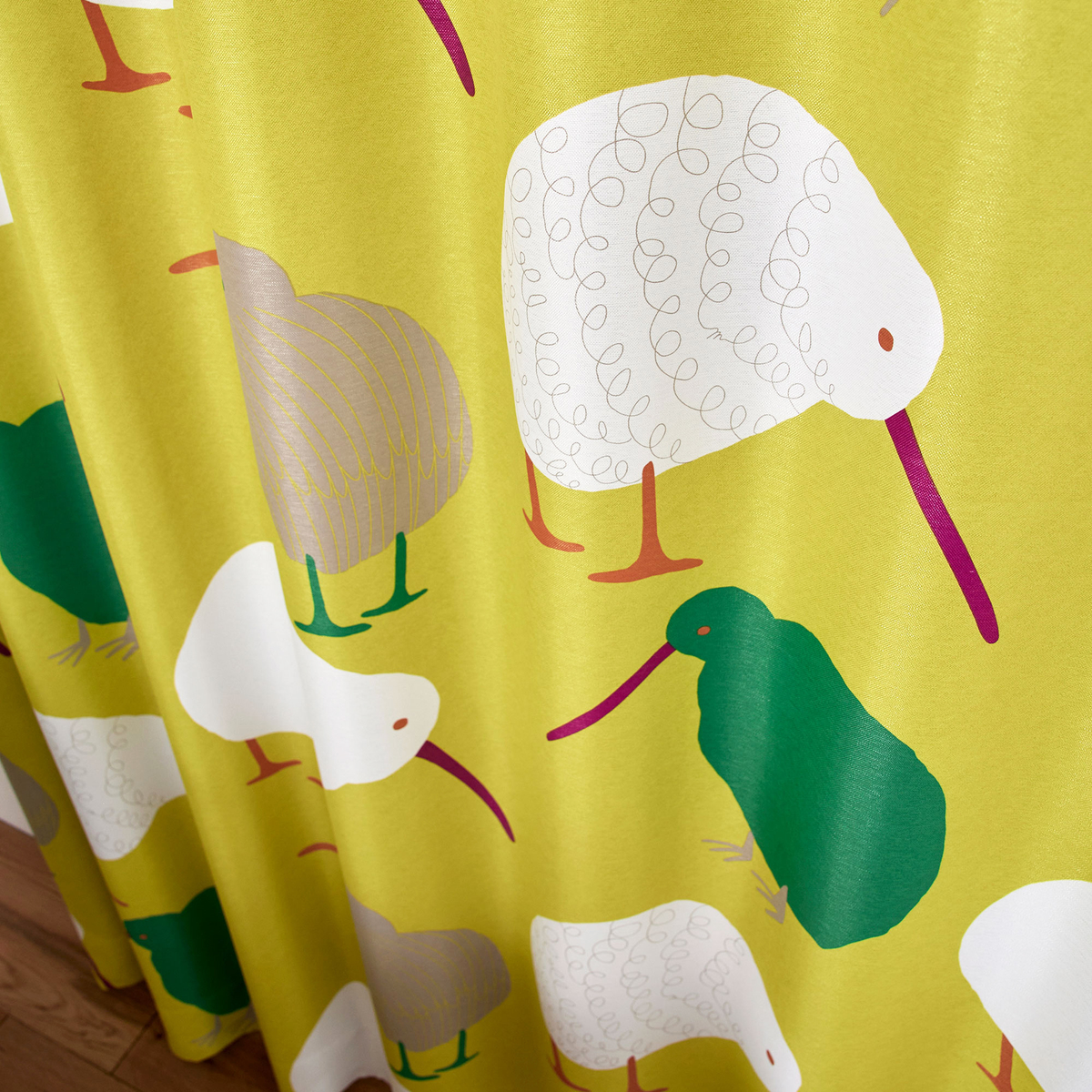 遮光カーテン/ドレープ　TEKUTEKU　KIWI 100×200cm (1枚入り)