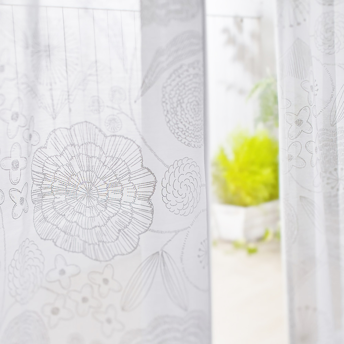 レースカーテン/シアー　IHANA VOILE 100×176cm (1枚入り)