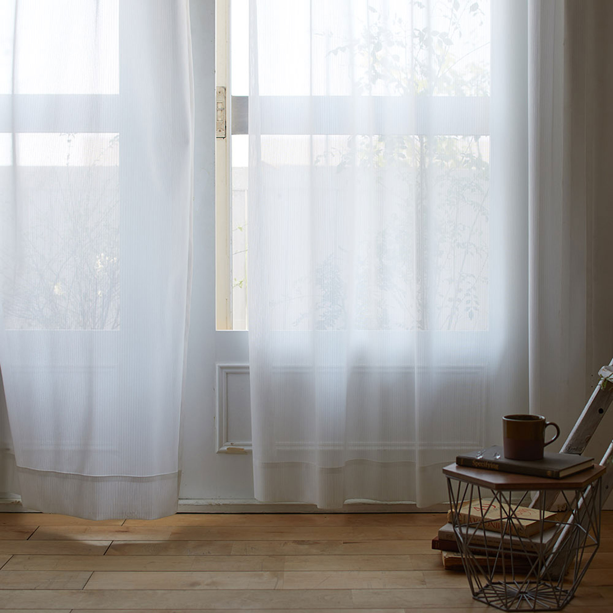 レースカーテン/シアー　BLANCHE 100×176cm (1枚入り)