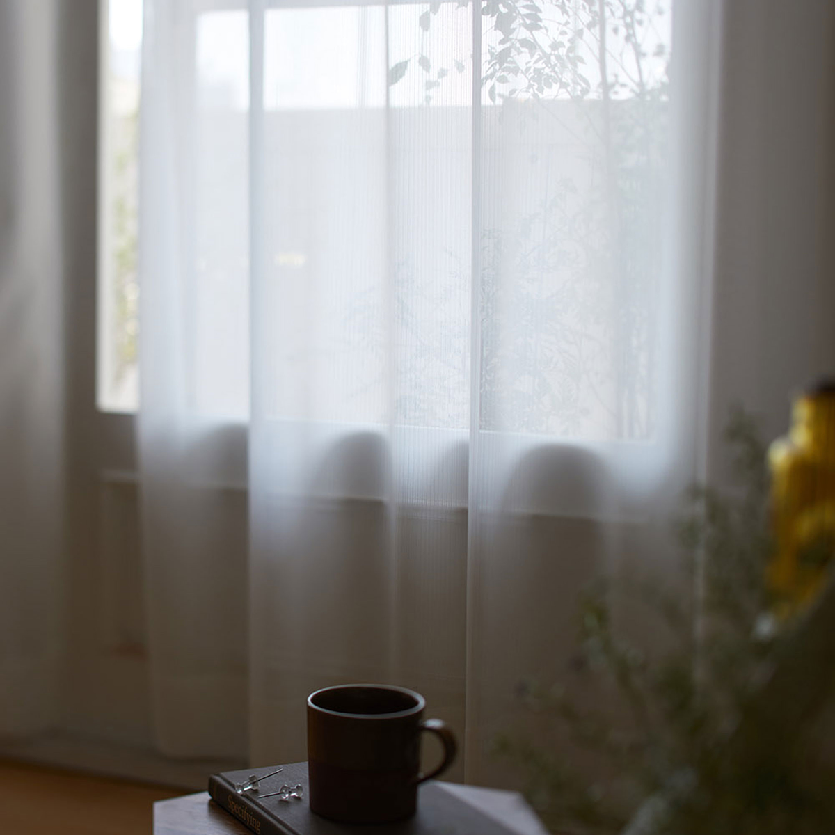 レースカーテン/シアー　BLANCHE 100×176cm (1枚入り)