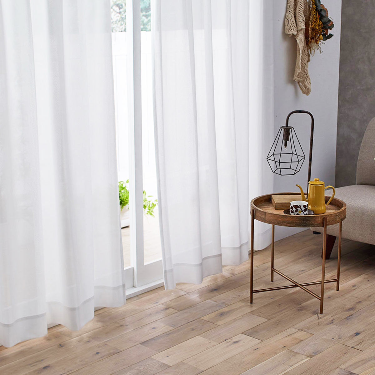 レースカーテン/シアー　MOUSSE 100×133cm (1枚入り)