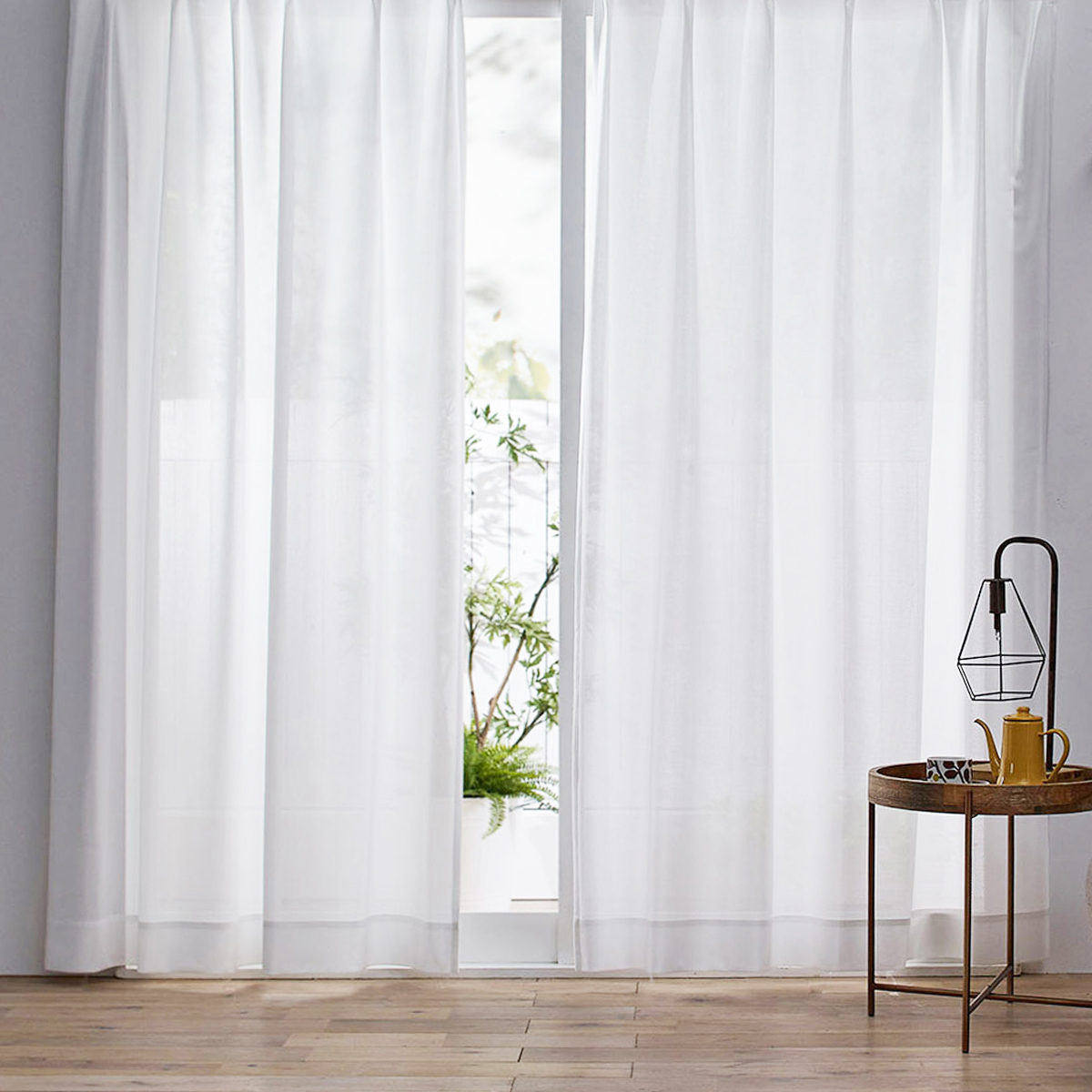 レースカーテン/シアー　MOUSSE 100×176cm (1枚入り)