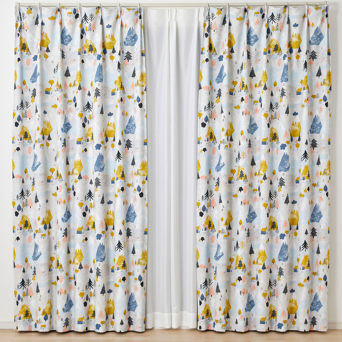 遮光カーテン/ドレープ　YUKIYAMA 100×200cm (1枚入り)