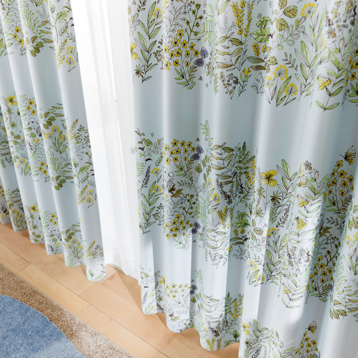 遮光カーテン/ドレープ　MICHIKUSA 100×135cm (1枚入り)