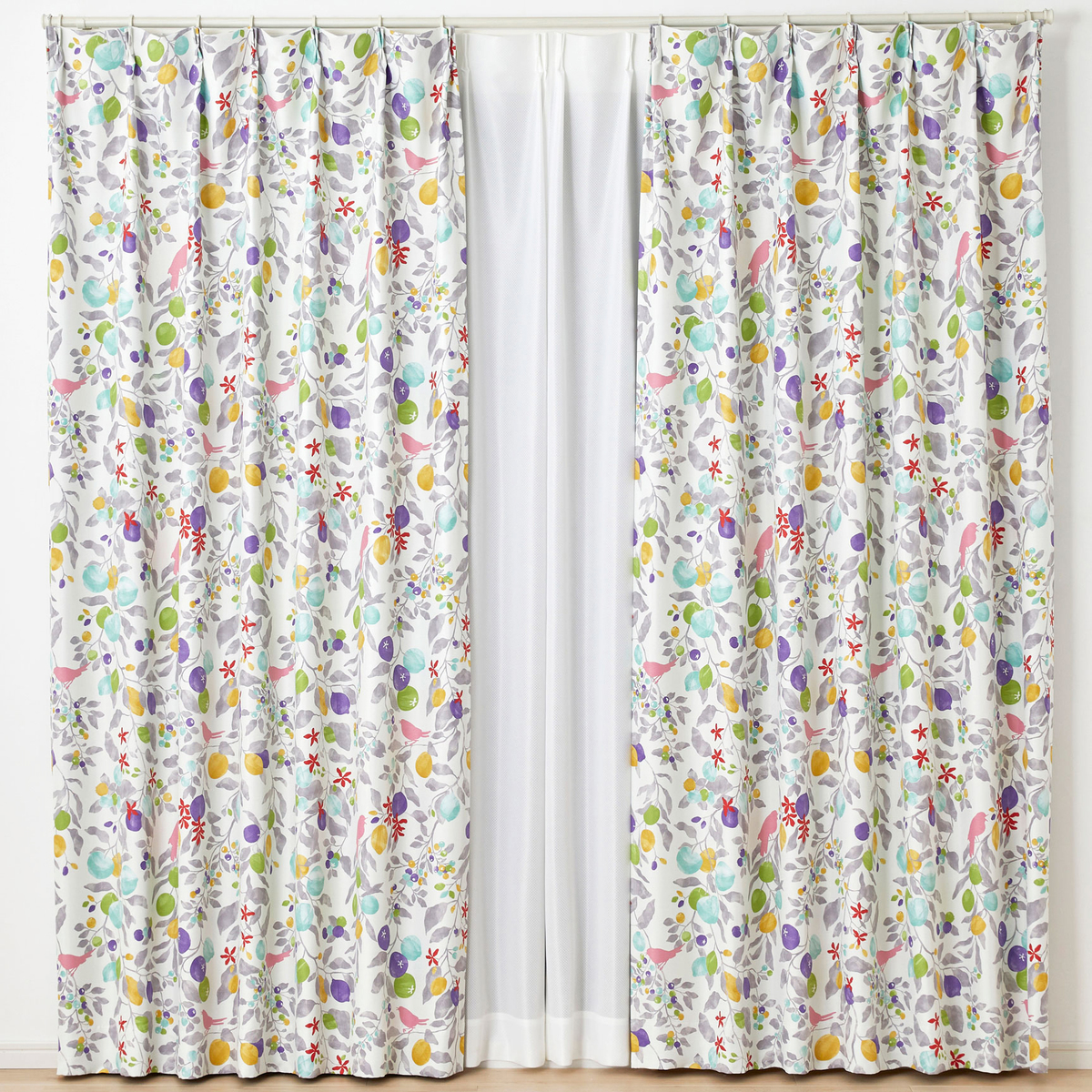 遮光カーテン/ドレープ　FRUITS TORI 100×135cm (1枚入り)