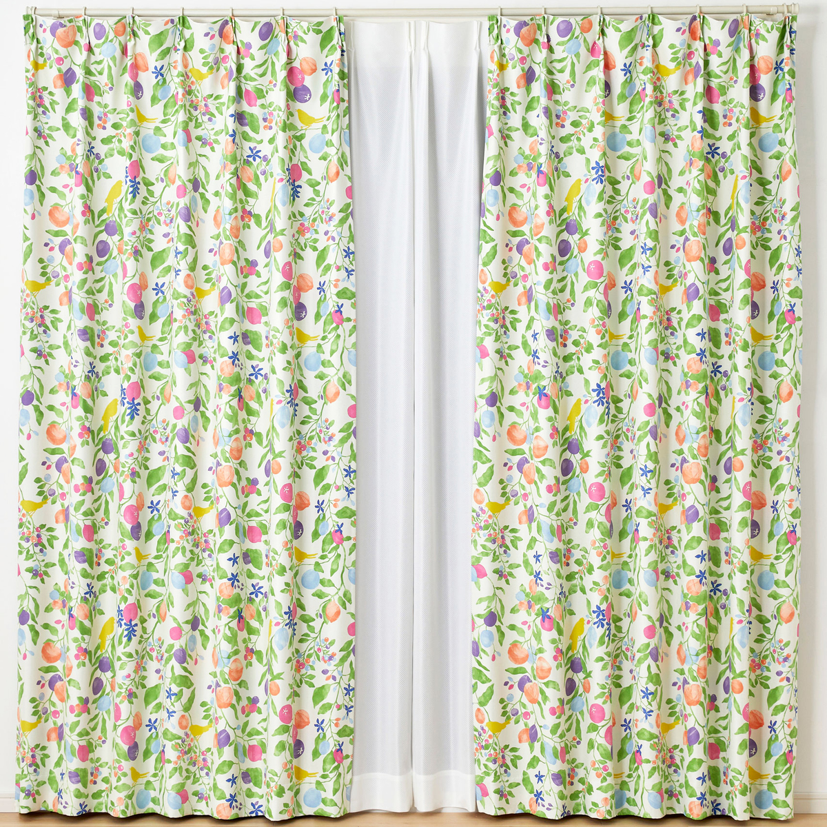 遮光カーテン/ドレープ　FRUITS TORI 100×200cm (1枚入り)