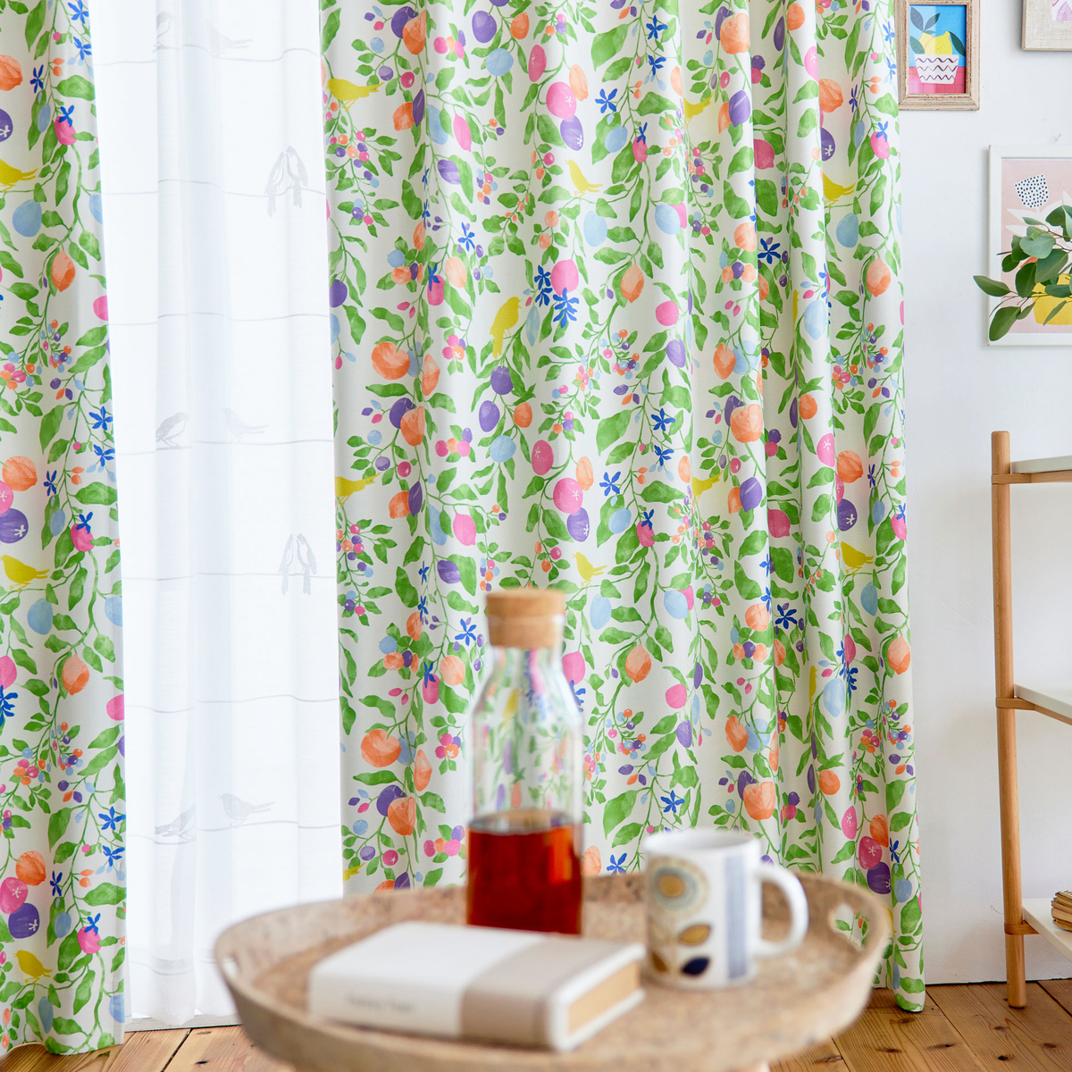 遮光カーテン/ドレープ　FRUITS TORI 100×200cm (1枚入り)