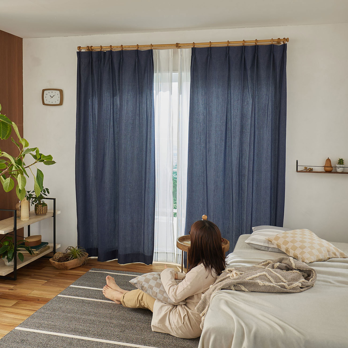 ドレープカーテン　Denimes 100×178cm (1枚入り)