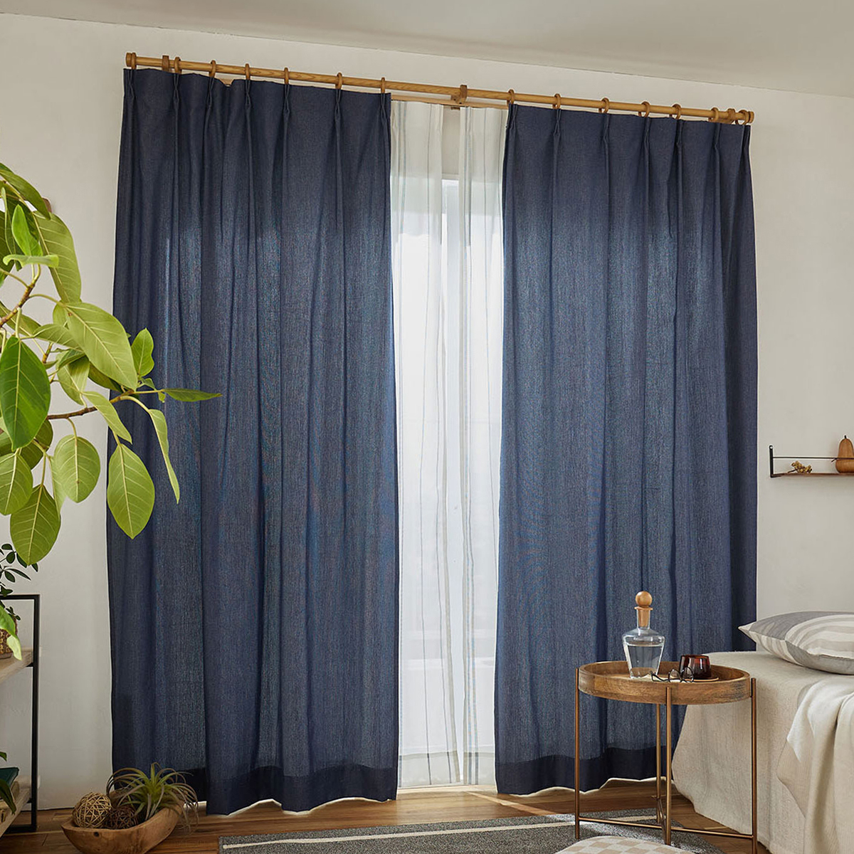 ドレープカーテン　Denimes 100×200cm (1枚入り)