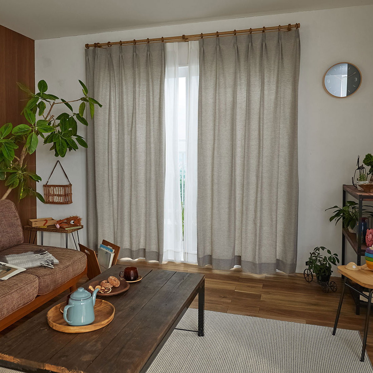 ドレープカーテン　Pin head 100×135cm (1枚入り)