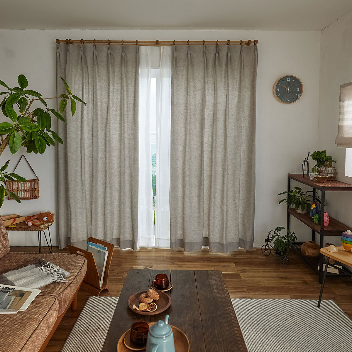 ドレープカーテン　Pin head 100×135cm (1枚入り)