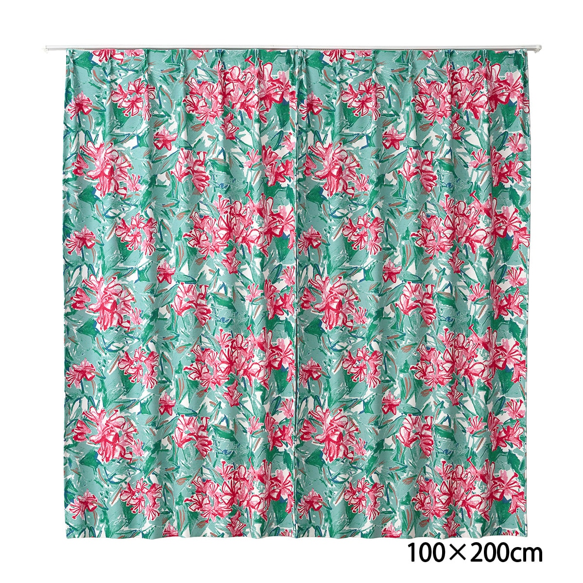 遮光カーテン/ドレープ AZALEA FLOWER 100×200cm (1枚入り) | かぜと