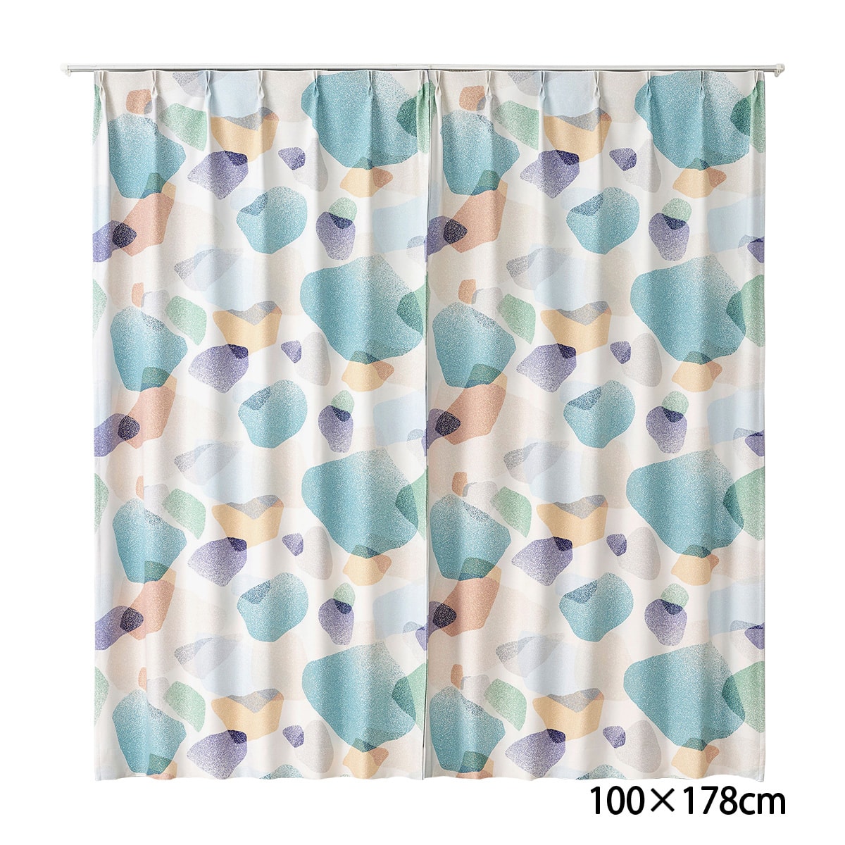 遮光カーテン/ドレープ SEA GLASS 100×178cm (1枚入り) | かぜとゆき
