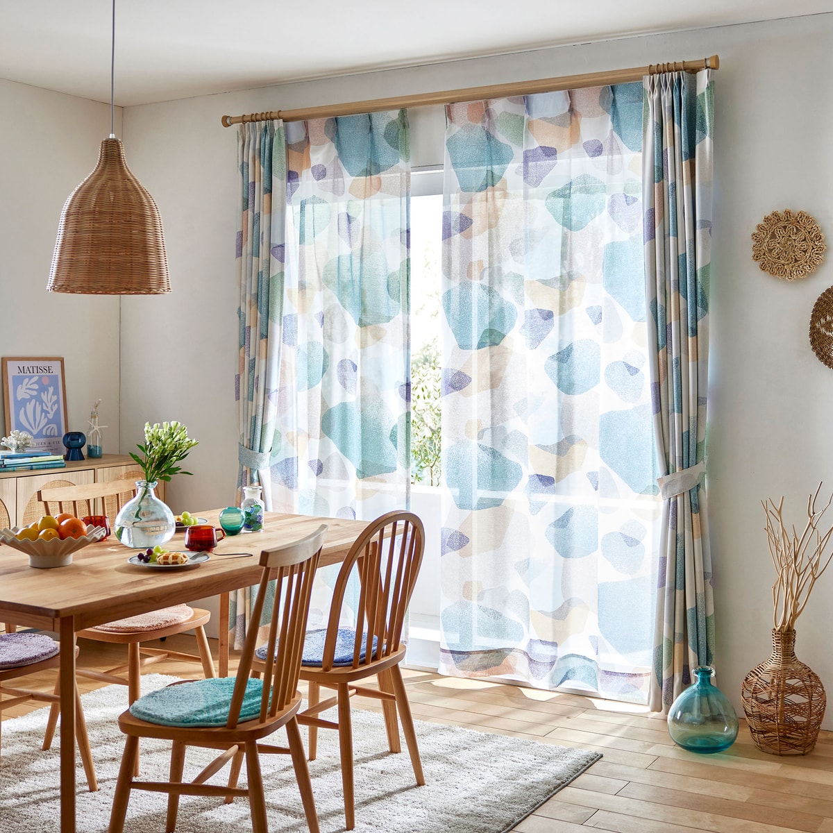 レースカーテン/シアー SEA GLASS VOILE 100×176cm (1枚入り) | かぜと