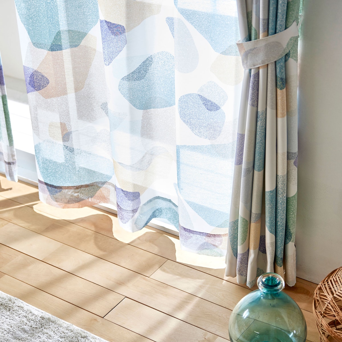 レースカーテン/シアー SEA GLASS VOILE 100×176cm (1枚入り) | かぜと
