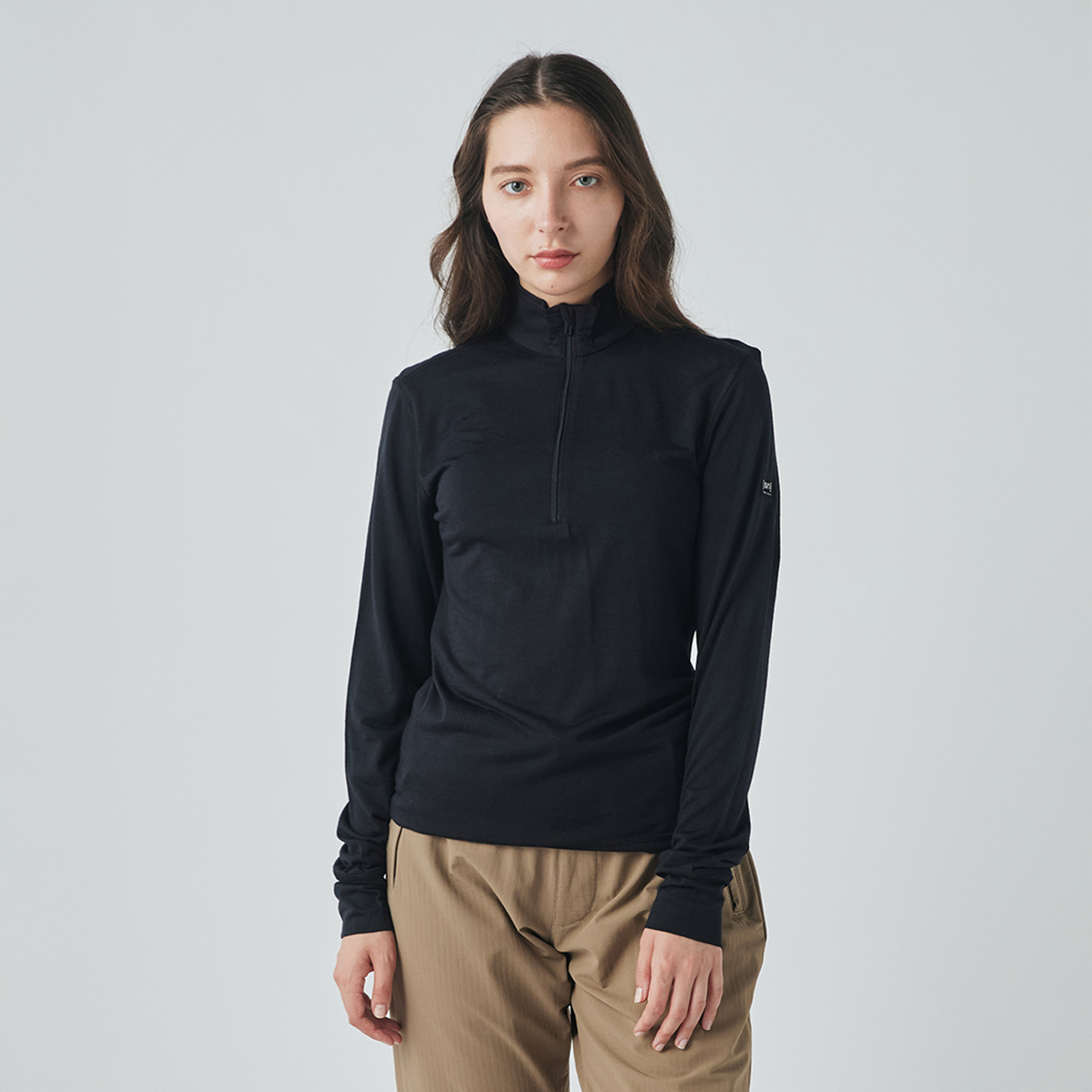 [sn] super.natural. W ツンドラ175 ZIP 1/4　 [フィットネス 長袖シャツ レディース]