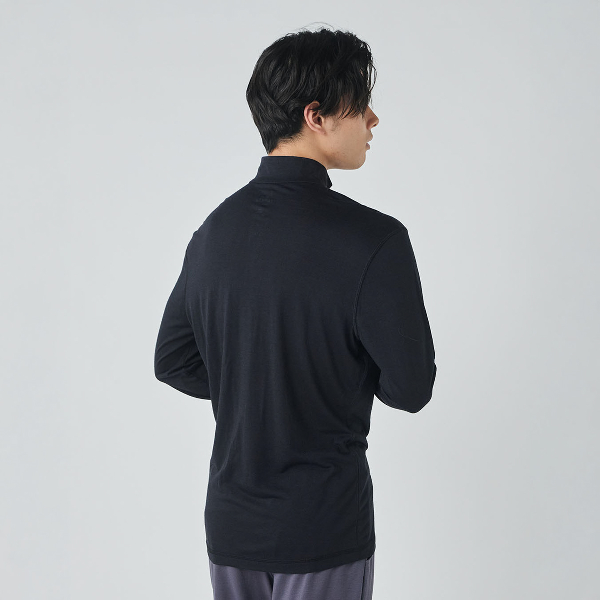[sn] super.natural. Mツンドラ175 ZIP 1/4　 [フィットネス 長袖シャツ メンズ]