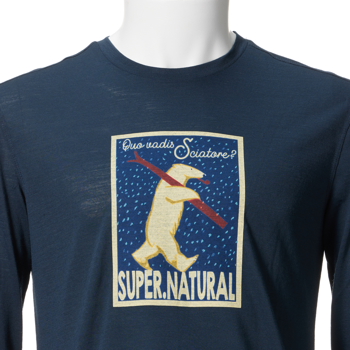 [sn] super.natural. M SKIATORE ロングスリーブ [フィットネス 長袖シャツ メンズ]