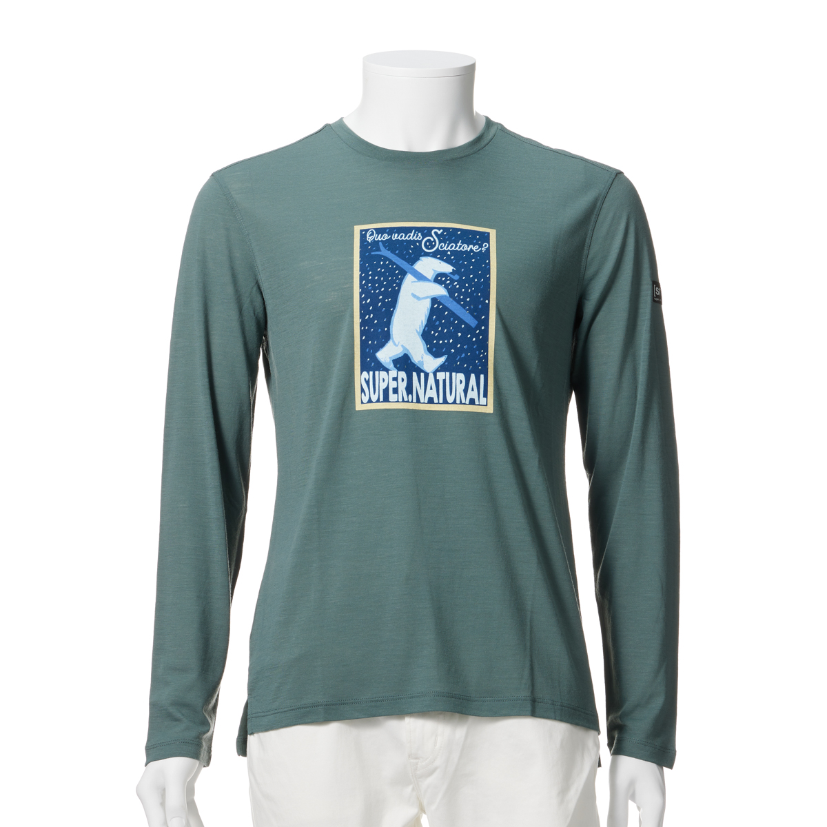 [sn] super.natural. M SKIATORE ロングスリーブ [フィットネス 長袖シャツ メンズ]