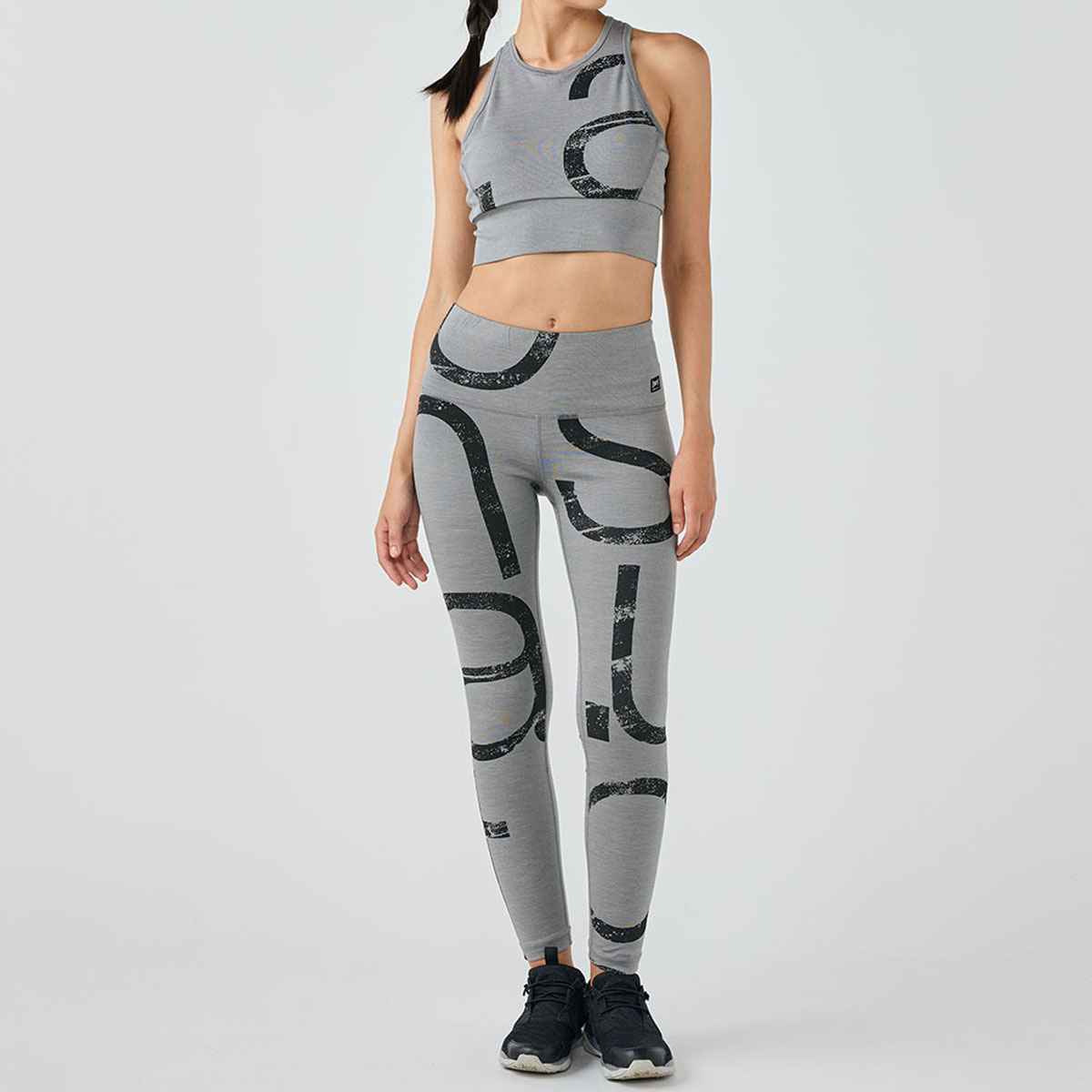 [sn] super.natural. W キャピタル ロゴ タイツ