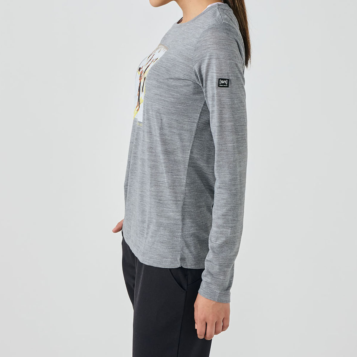 [sn] super.natural. W ダックスフンド パーティ ロングスリーブ