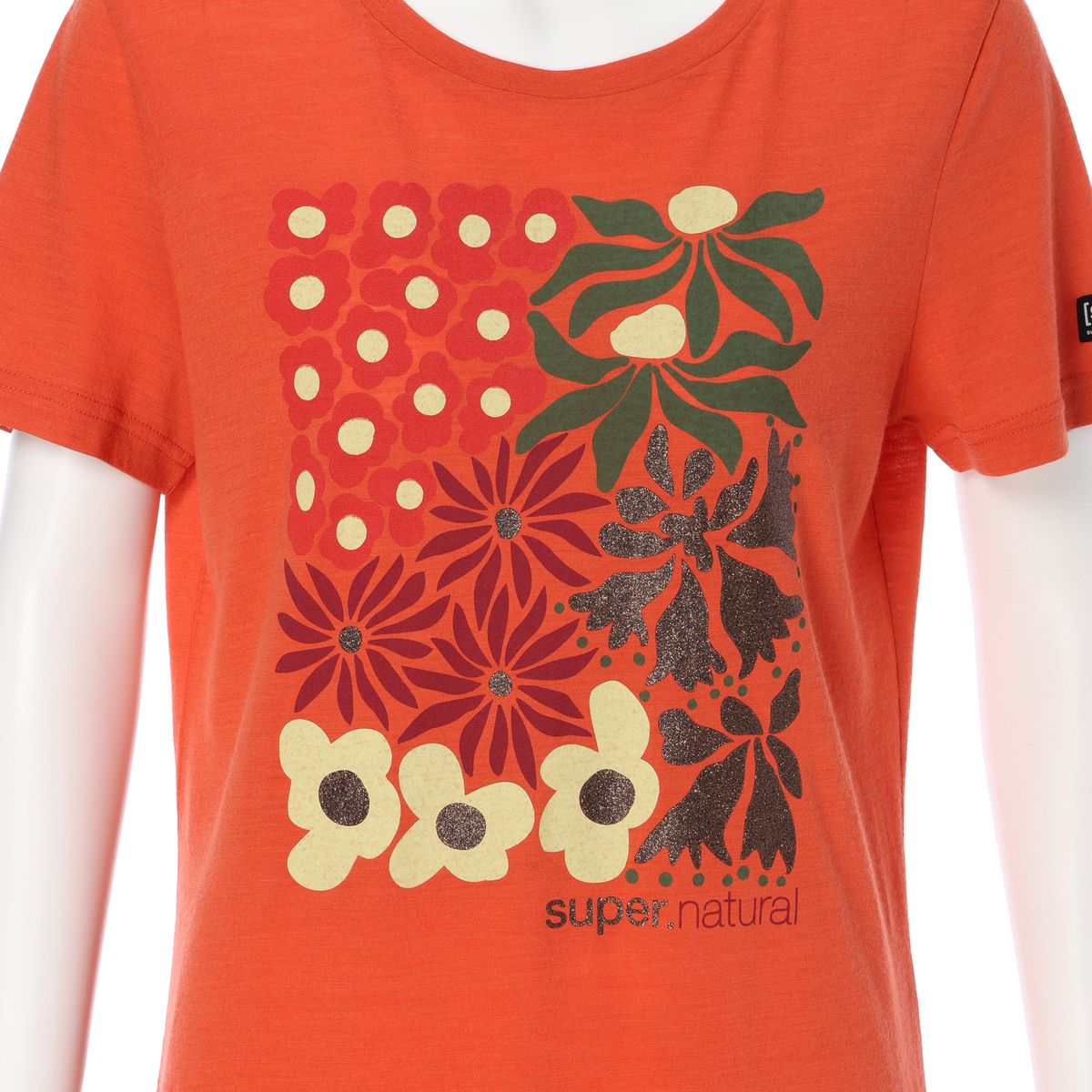 [sn] super.natural. W フラワーTシャツ