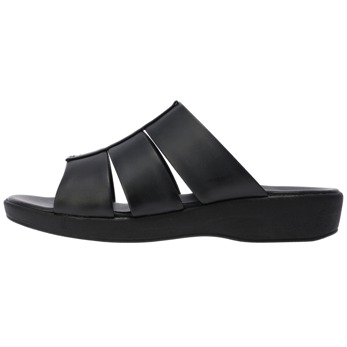 紳士フィットソールサンダル　IC-24004-ブラック　S