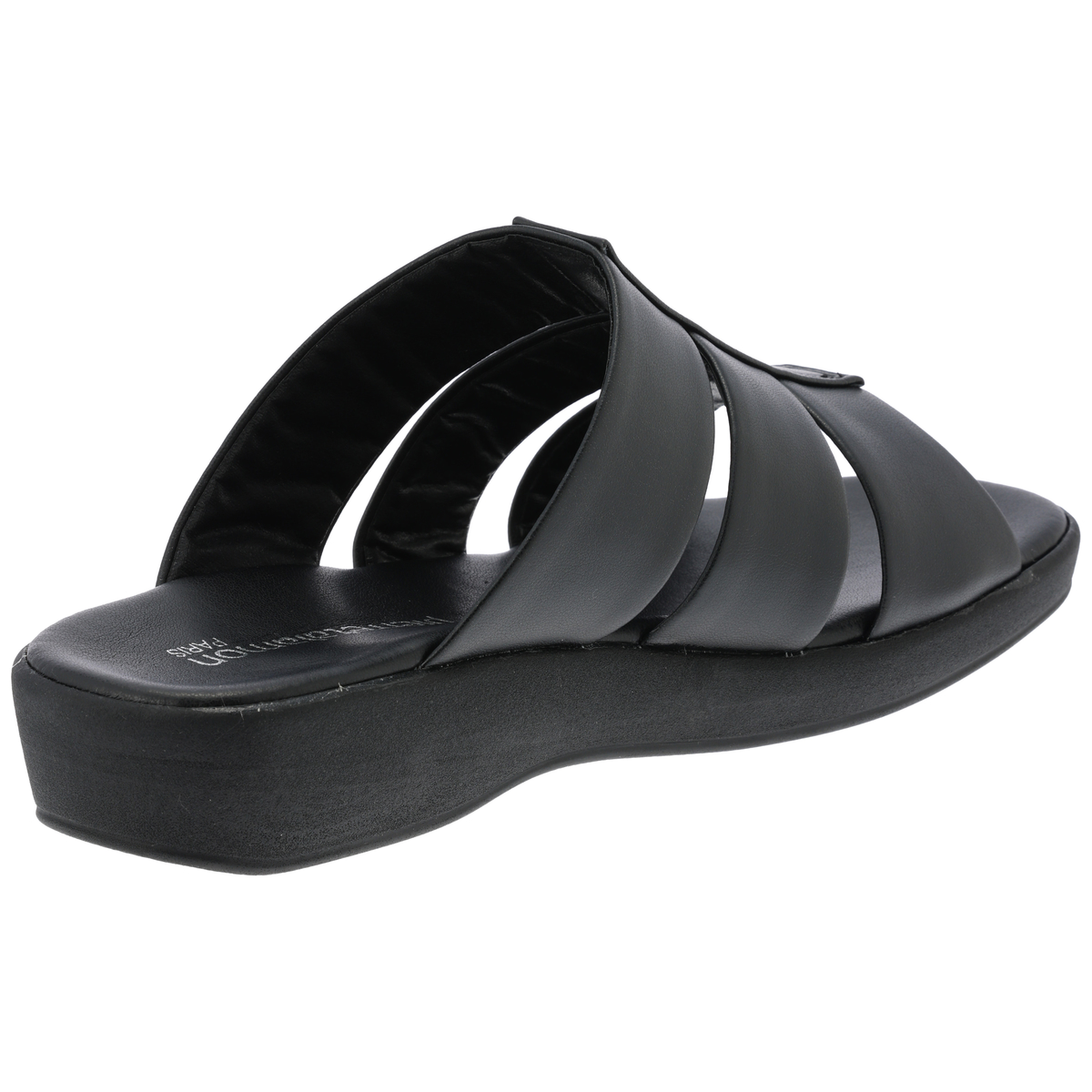 紳士フィットソールサンダル　IC-24004-ブラック　LL