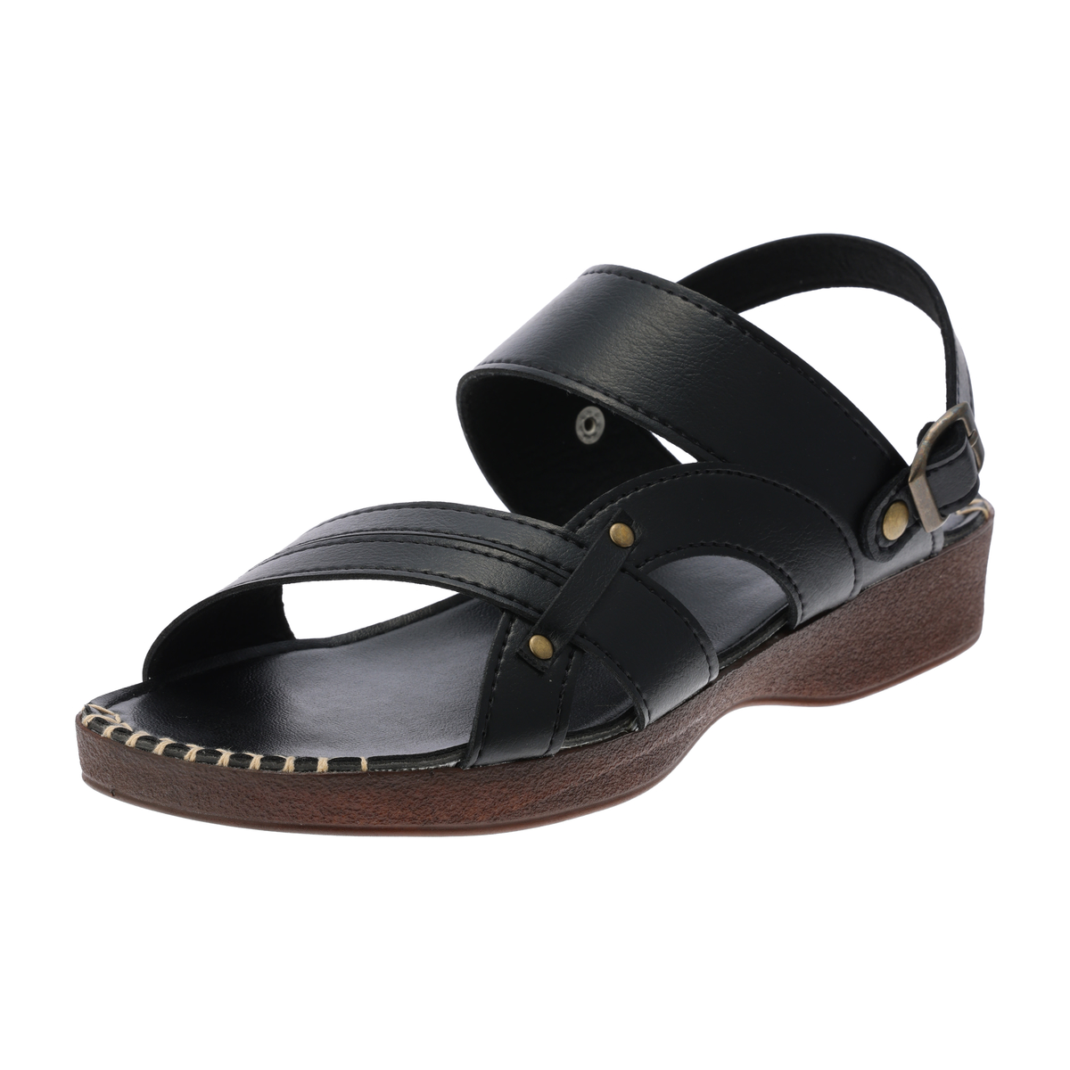 紳士2WAYサンダル　IC-24307-ブラック　L