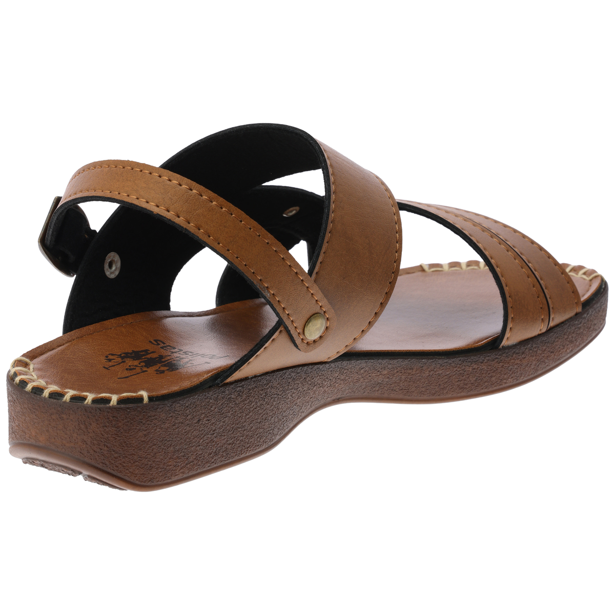 紳士2WAYサンダル　IC-24307-キャメル　L