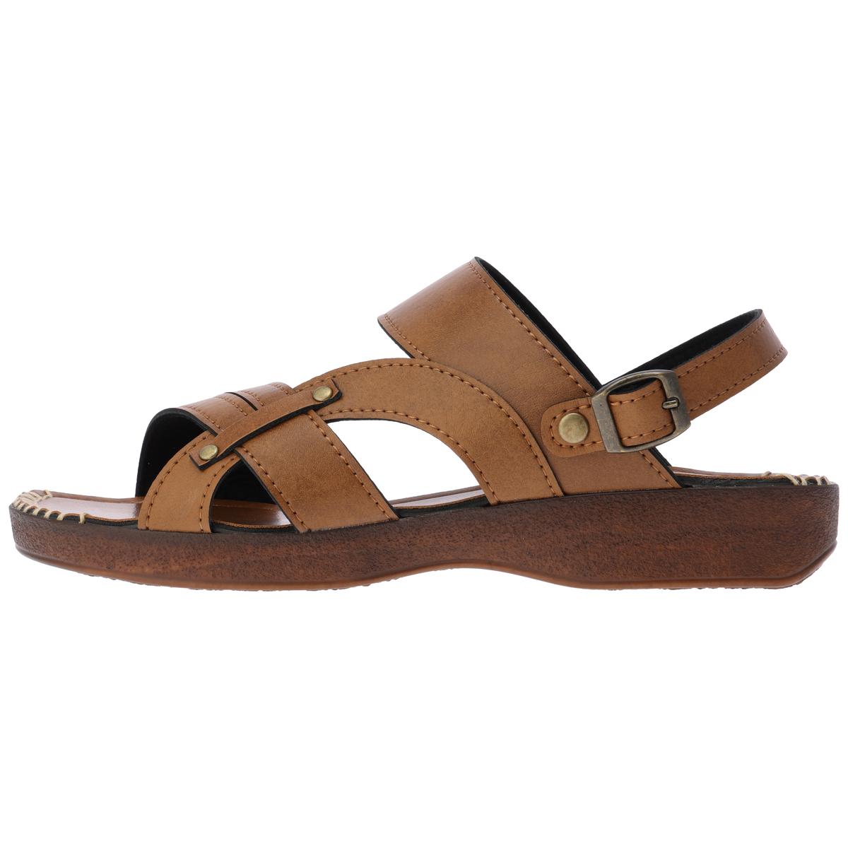 紳士2WAYサンダル　IC-24307-キャメル　L