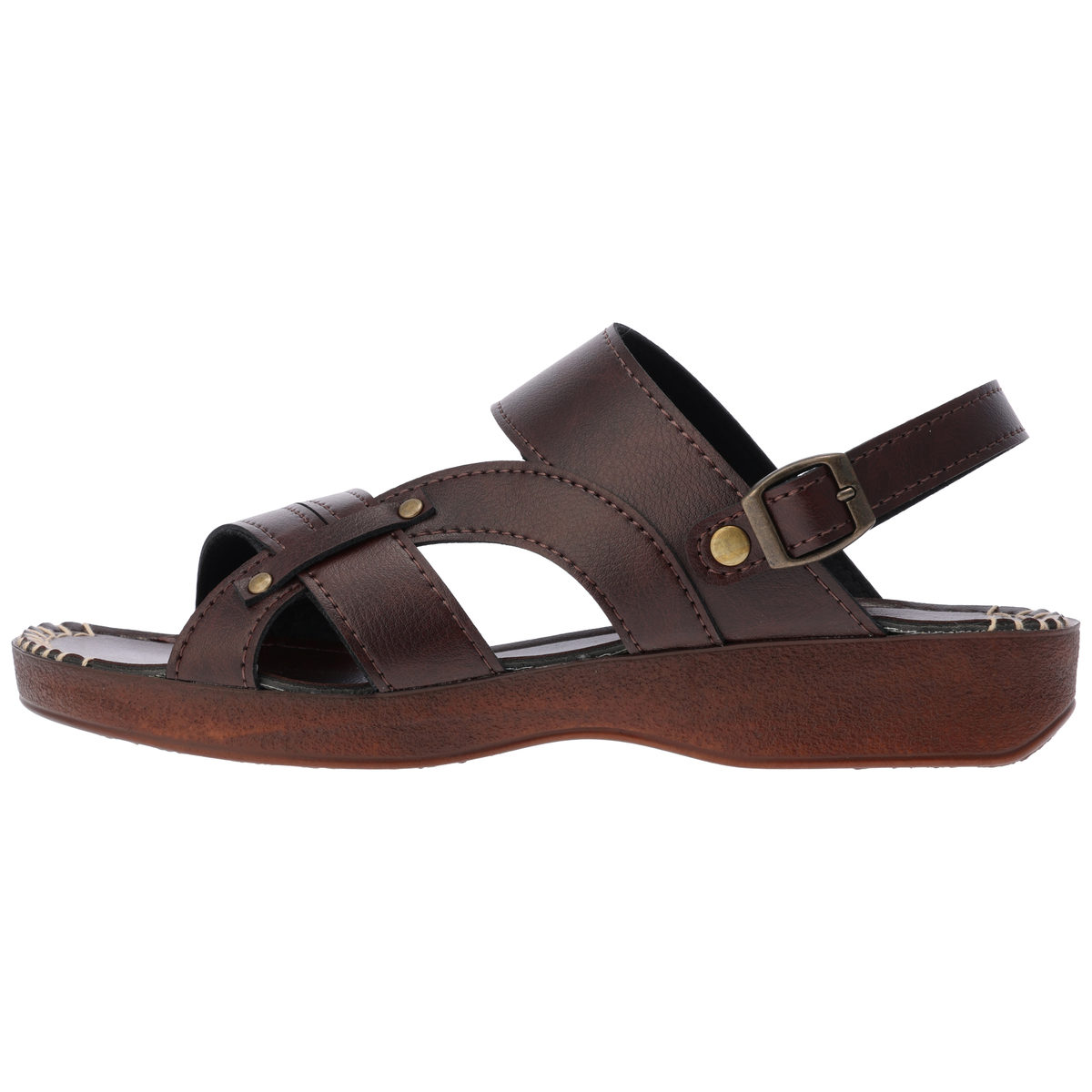 紳士2WAYサンダル　IC-24307-ダークブラウン　S