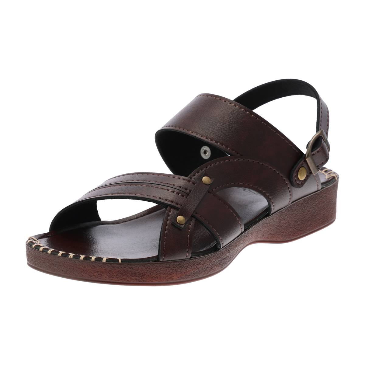 紳士2WAYサンダル　IC-24307-ダークブラウン　L