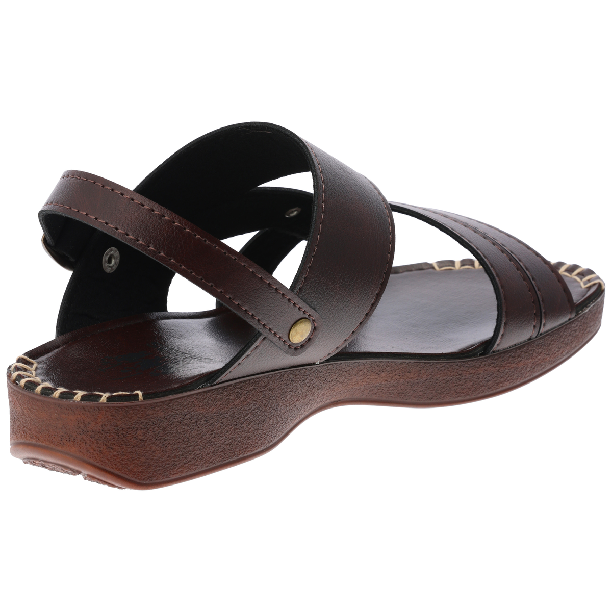 紳士2WAYサンダル　IC-24307-ダークブラウン　LL