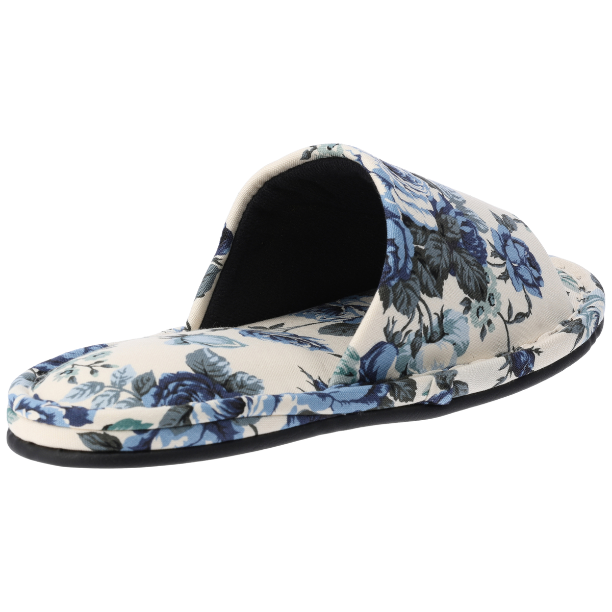 花柄外縫い前あきタイプスリッパ　RK-23A-19-S　24.0