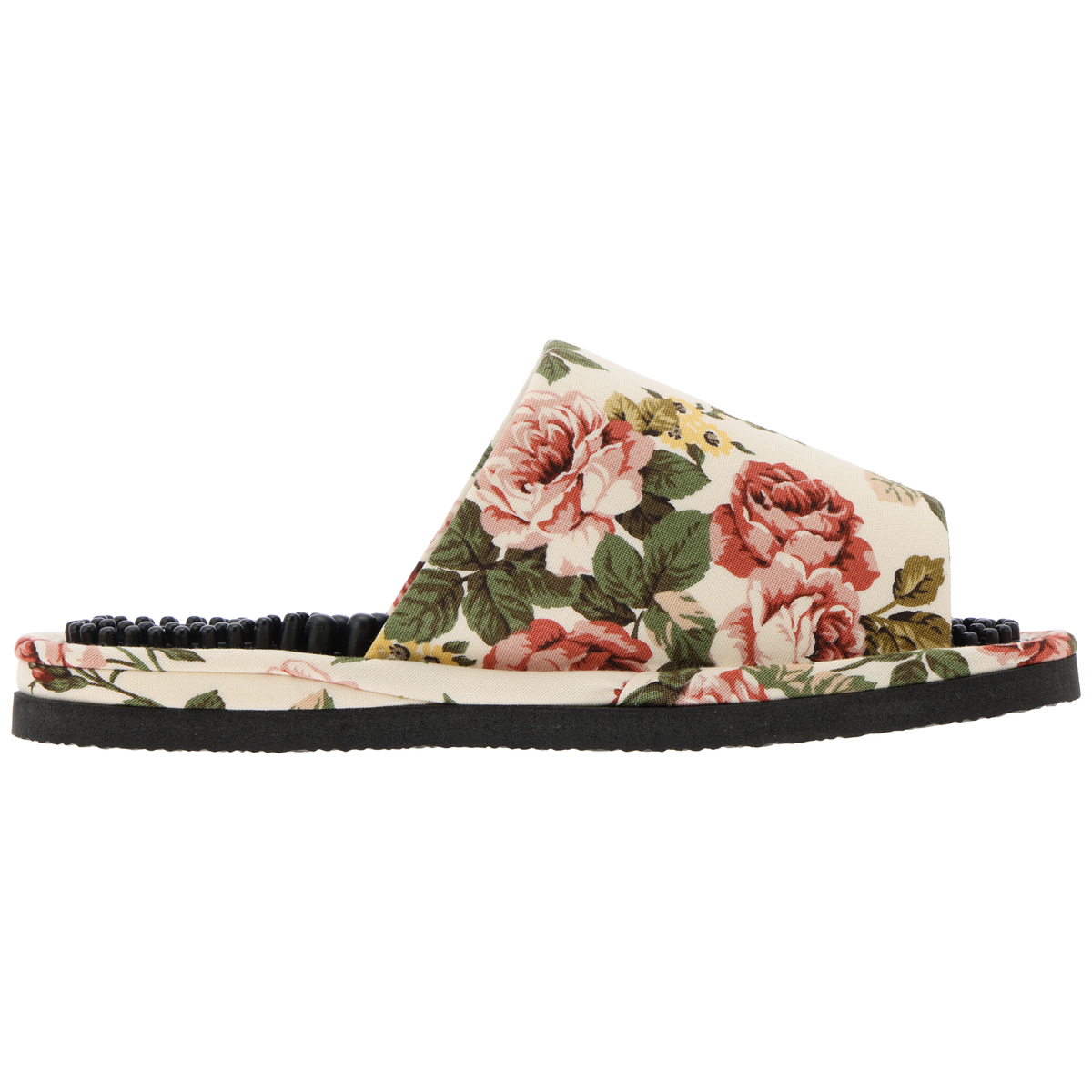 花柄左右付き健康サンダル　RK-23A-20　ホワイト/レッド　L