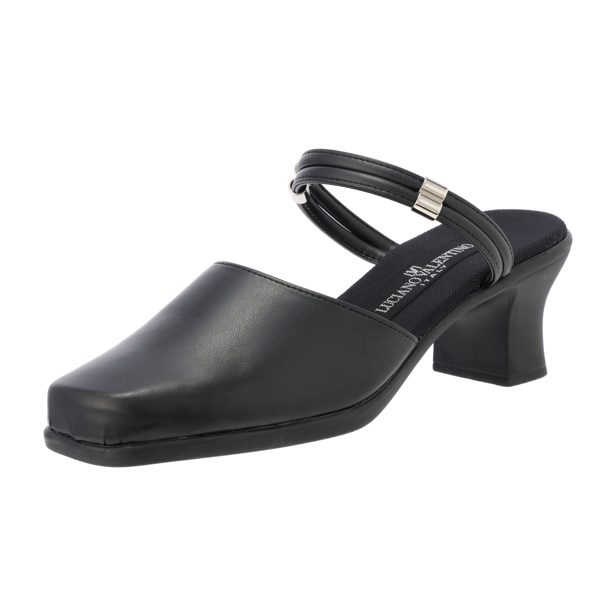 婦人クローズトップオフィスサンダル　IC-3103-ブラック
