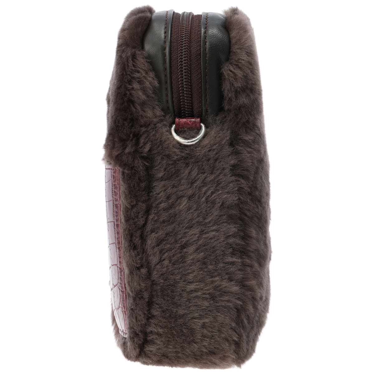 【サンポー】ムートン×クロコダイル 携帯ポシェット