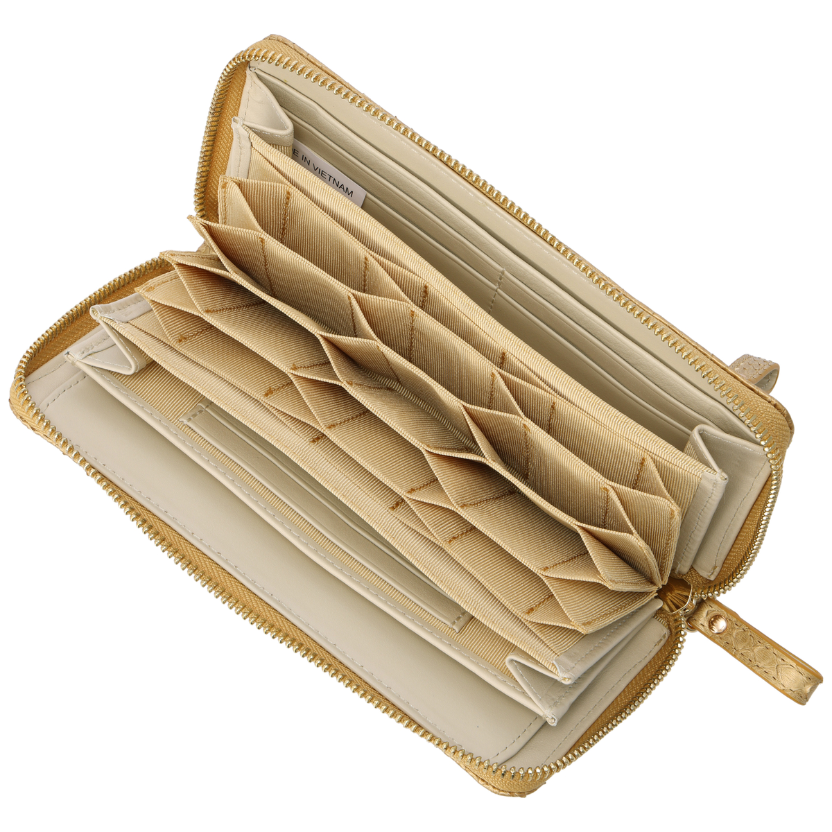 【サンポー】金運 ダイヤモンドパイソン 多機能ラウンドウォレット