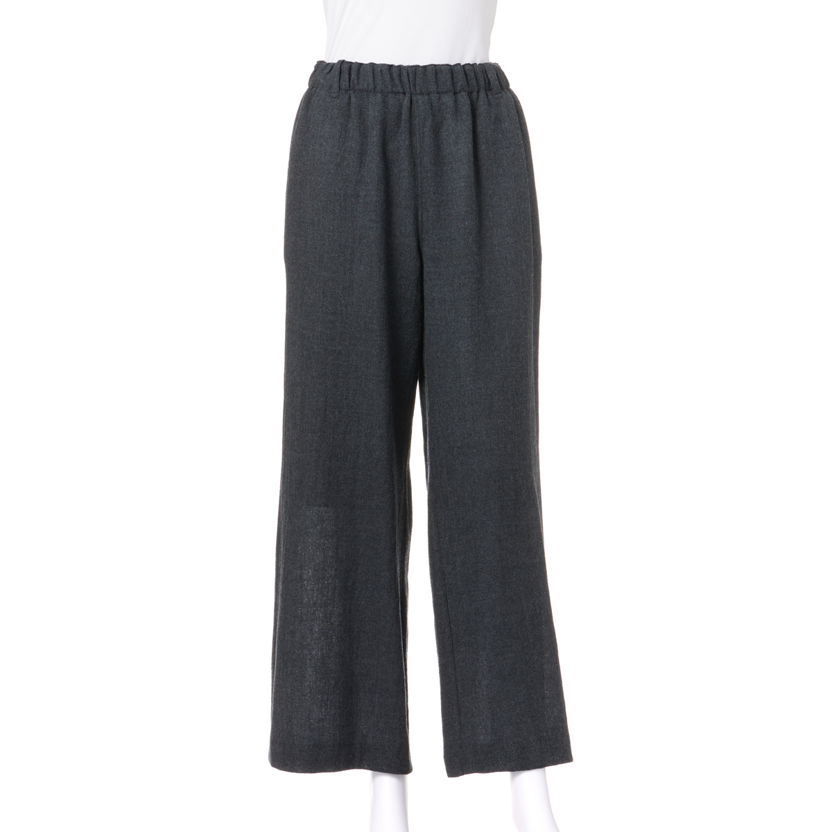 [kumi(クミ)]ウールガーゼ異素材切替パンツ