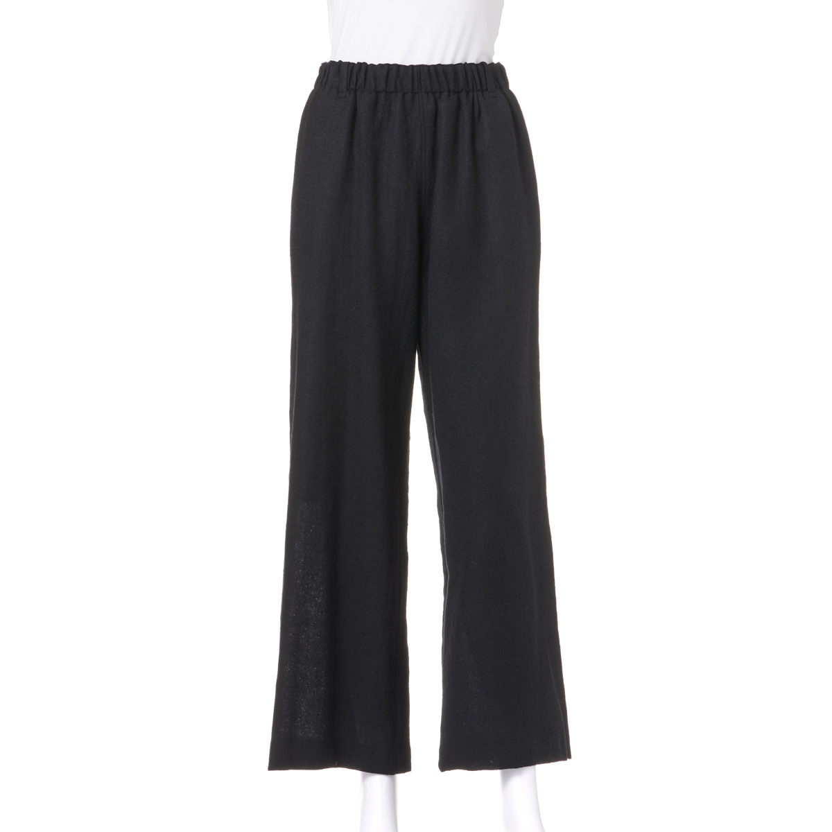 [kumi(クミ)]ウールガーゼ異素材切替パンツ