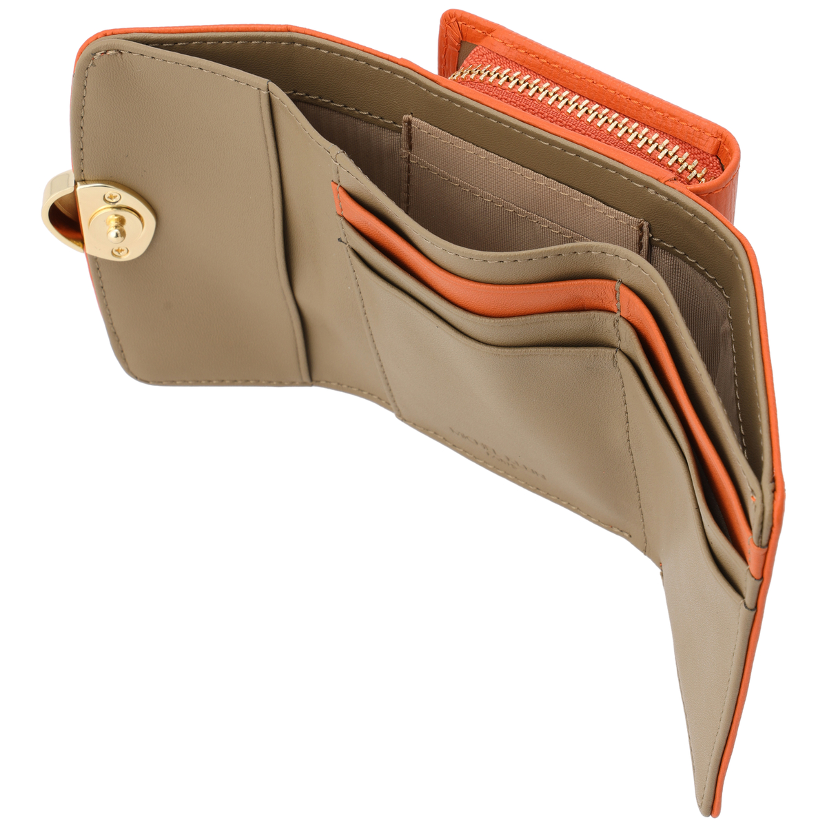 【MICHEL KLEIN(ミッシェル クラン)】牛本革二つ折り財布