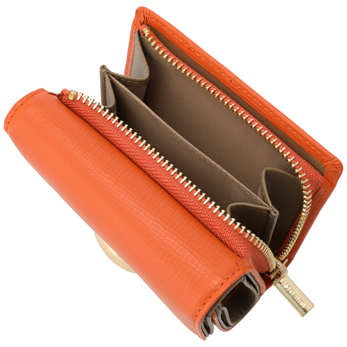 【MICHEL KLEIN(ミッシェル クラン)】牛本革二つ折り財布