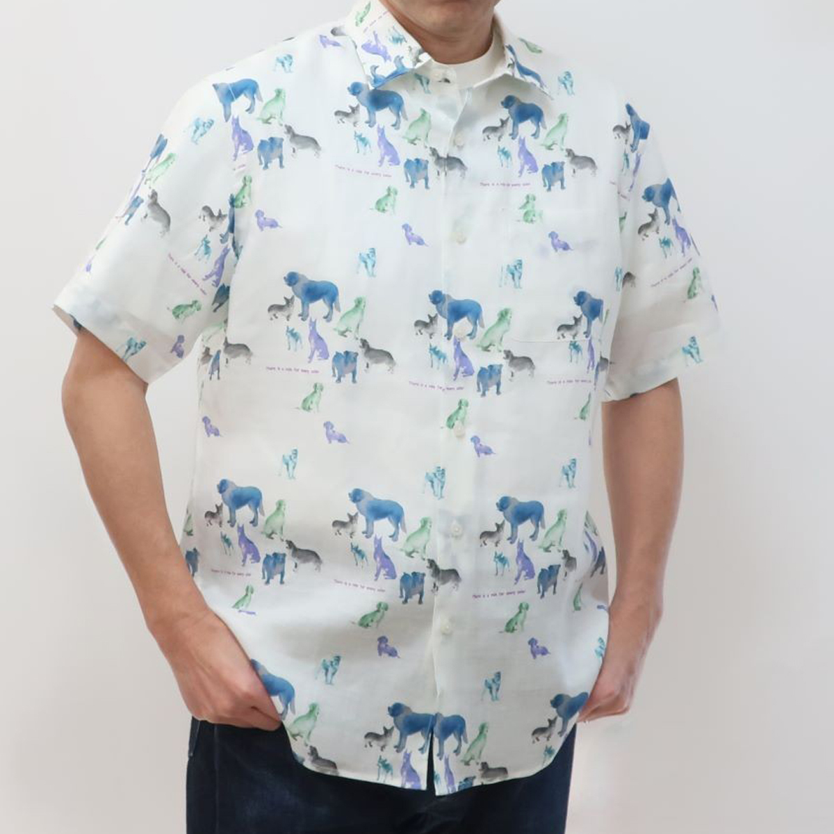 【CLOFT】エブリードッグ柄シャツ