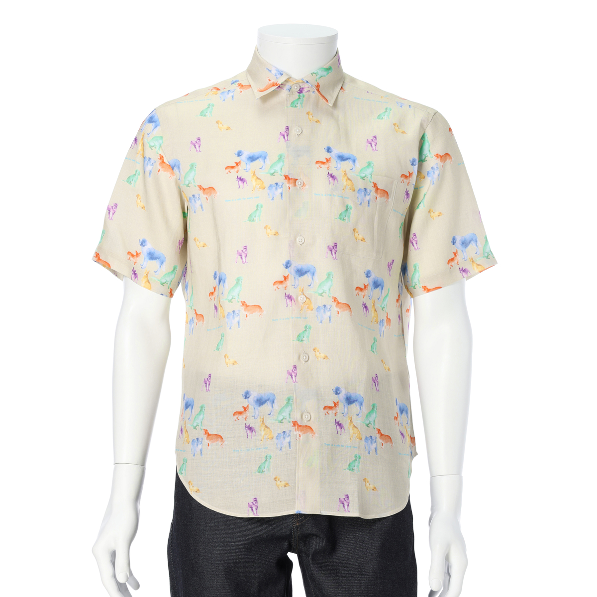 【CLOFT】エブリードッグ柄シャツ