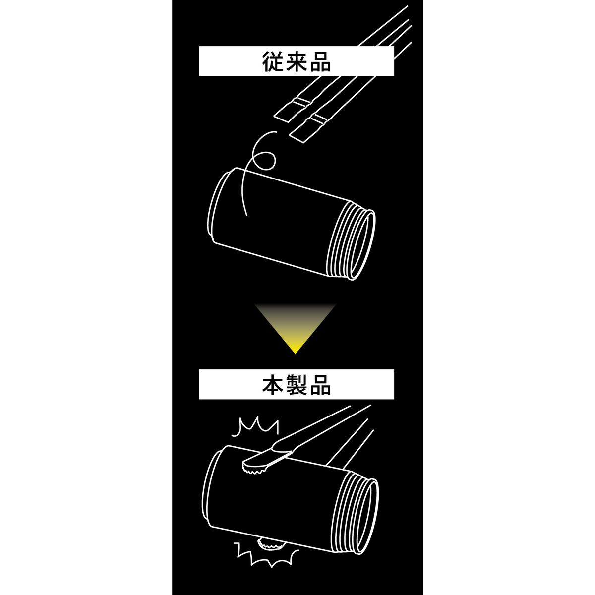 ステンレスゴミとりシャークトング　450mm(高儀)